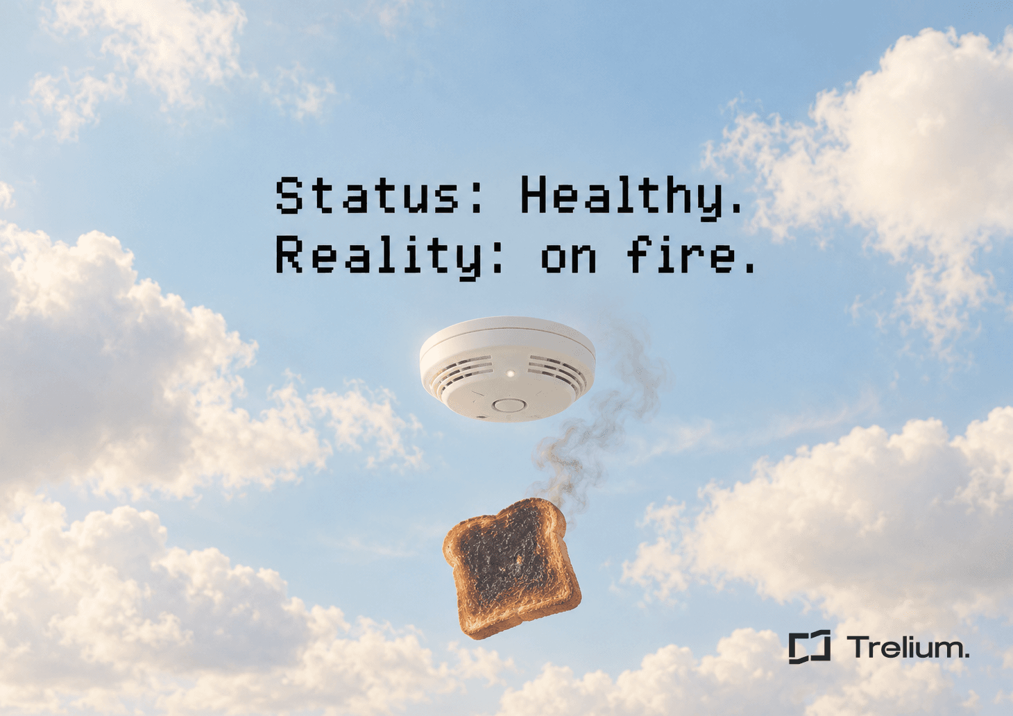 An automated workflow raising an alert when something goes wrong.